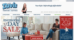 Desktop Screenshot of davisfurniturewa.com