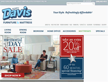 Tablet Screenshot of davisfurniturewa.com